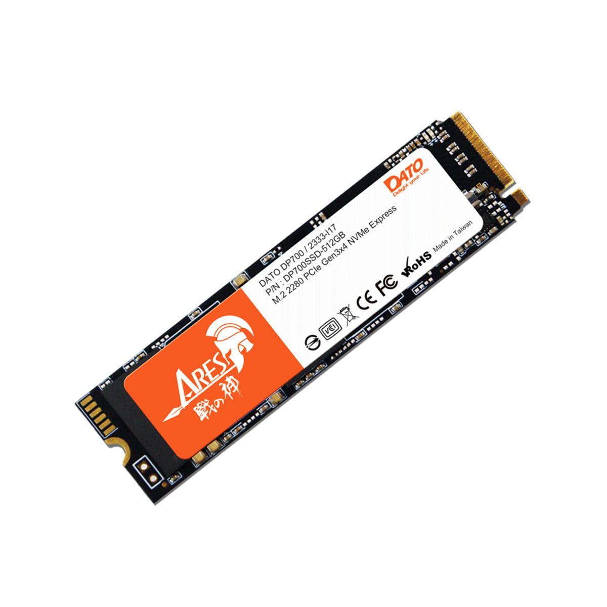 Dato Tek 512GB DP700 M.2 2280 PCIe NVMe SSD Gen 3 & 4 HugePC Computer