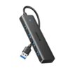 UGREEN 4-in-1 USB 3.0 Hub – High-Speed 5Gbps Data Transfer – Grey