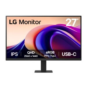 27″ LG UltraFine QHD IPS Monitor 100Hz with USB-C