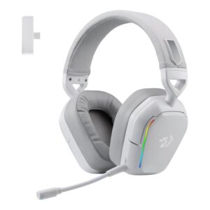 Redragon H868 RGB Wireless Gaming Headset – White