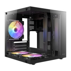 Antec VCX10M RGB Micro-ATX | ITX ARGB Mini -Tower Gaming Chassis – Black