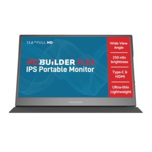 15.6″ PCBuilder FLEX Full HD IPS Portable Monitor