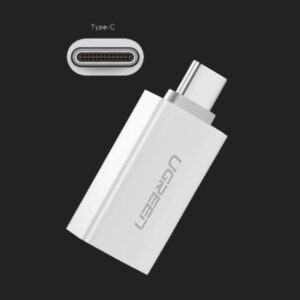 Ugreen US173 USB-A to USB Type-C Adapter – White