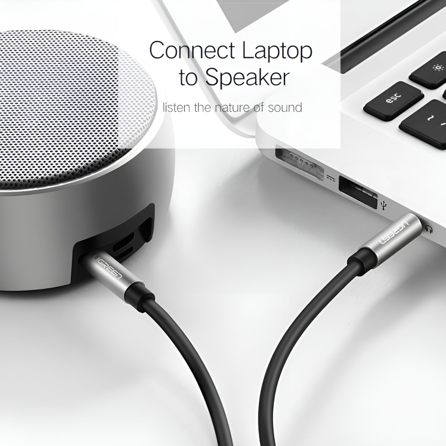 UGREEN 3.5mm Aux Cable 3m - Image 5