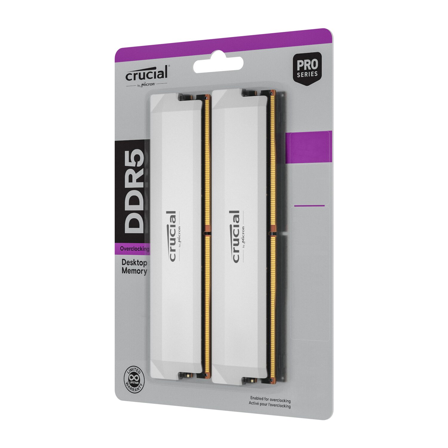 64GB Crucial Pro DDR5-6400 Overclocking Memory Kit - White - Image 5