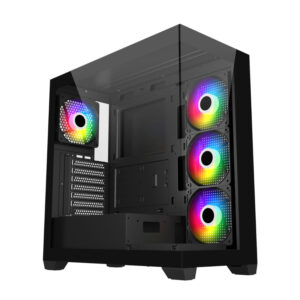 FSP M340 ARGB ATX Gaming Chassis – Black