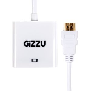 Gizzu 1080P HDMI to VGA Adapter with Audio