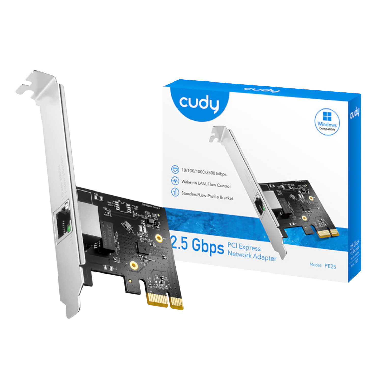 Cudy 2.5Gbps PCI-E Ethernet Adapter