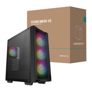 DeepCool CC560 MESH V2 ATX Mid Tower Airflow Gaming Chassis