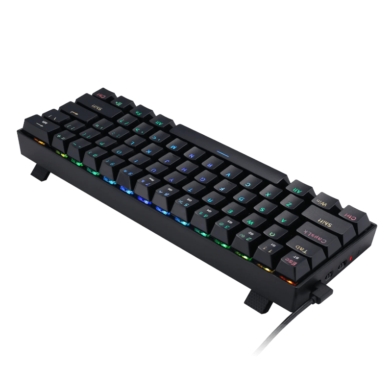 REDRAGON DRACONIC PRO Mechanical 61 Key Gaming Keyboard - Black - Image 3