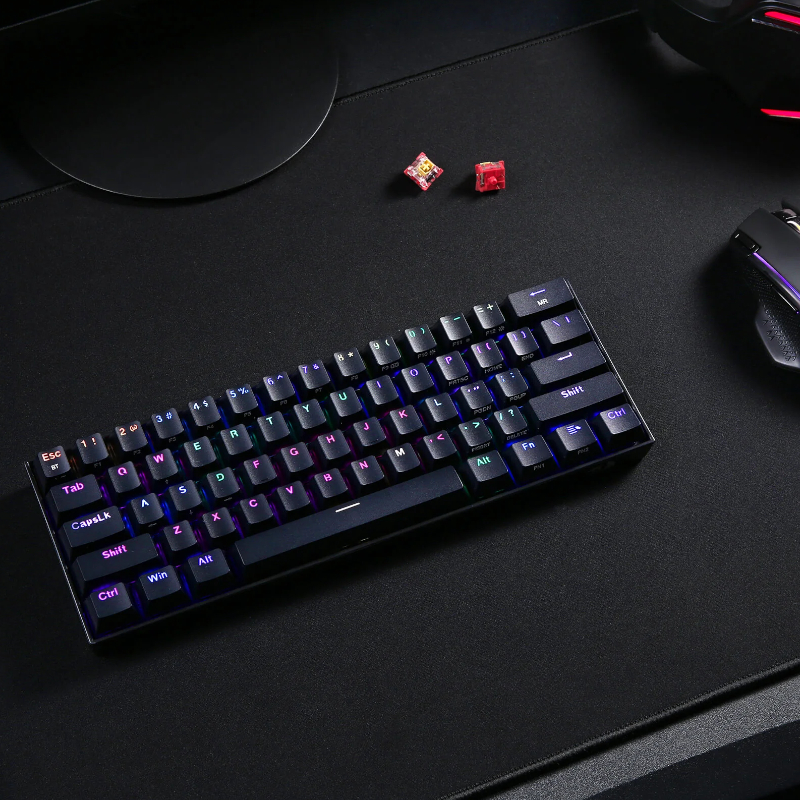 REDRAGON DRACONIC PRO Mechanical 61 Key Gaming Keyboard - Black - Image 5