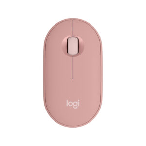 Logitech Pebble Mouse 2 M350S Ambidextrous Wireless Tonal Rose Optical Mouse
