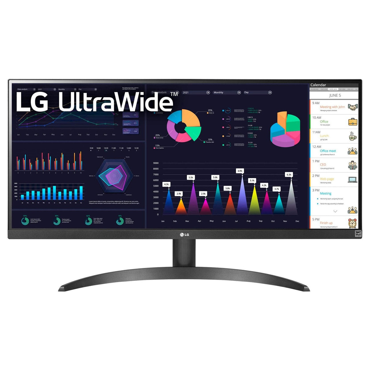 29" LG UltraWide UW-UXGA IPS Anti-Glare AMD FreeSync Premium Desktop Monitor