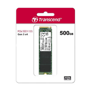 500GB Transcend 115S NVMe 1.4 M.2 PCI-Express 3.0 x4 Solid State Drive – 2280
