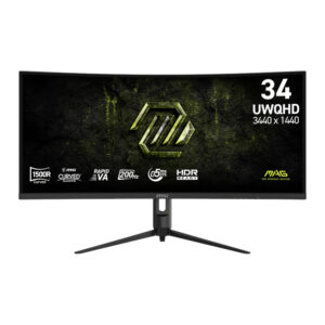 34″ MSI MAG 342CQRF E20 UWQHD 200Hz VA Curved Gaming Monitor