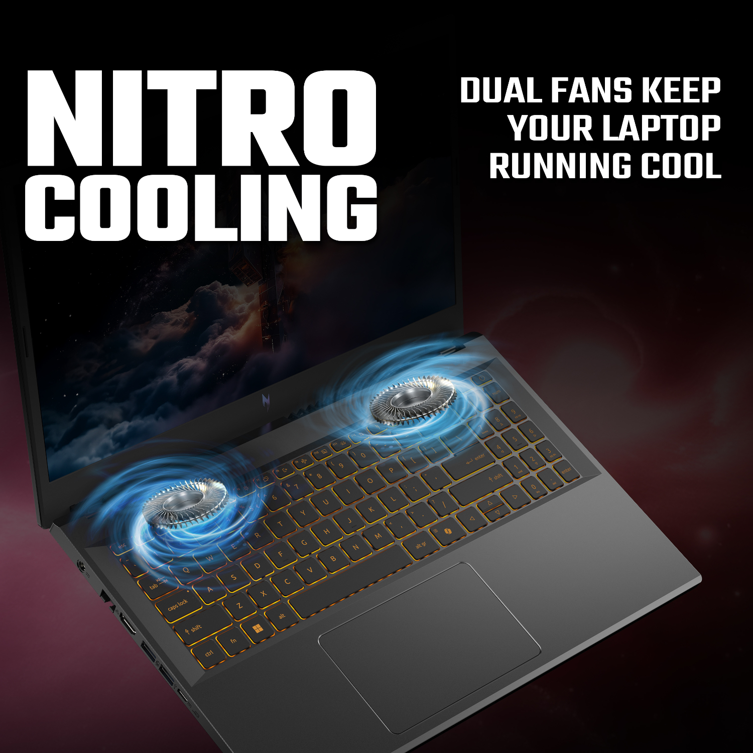 15.6" Acer NITRO V 15 Gaming Laptop | Intel Core 7 240H | 16GB | 512GB | RTX 4050 6GB | Windows 11 Home - Image 12