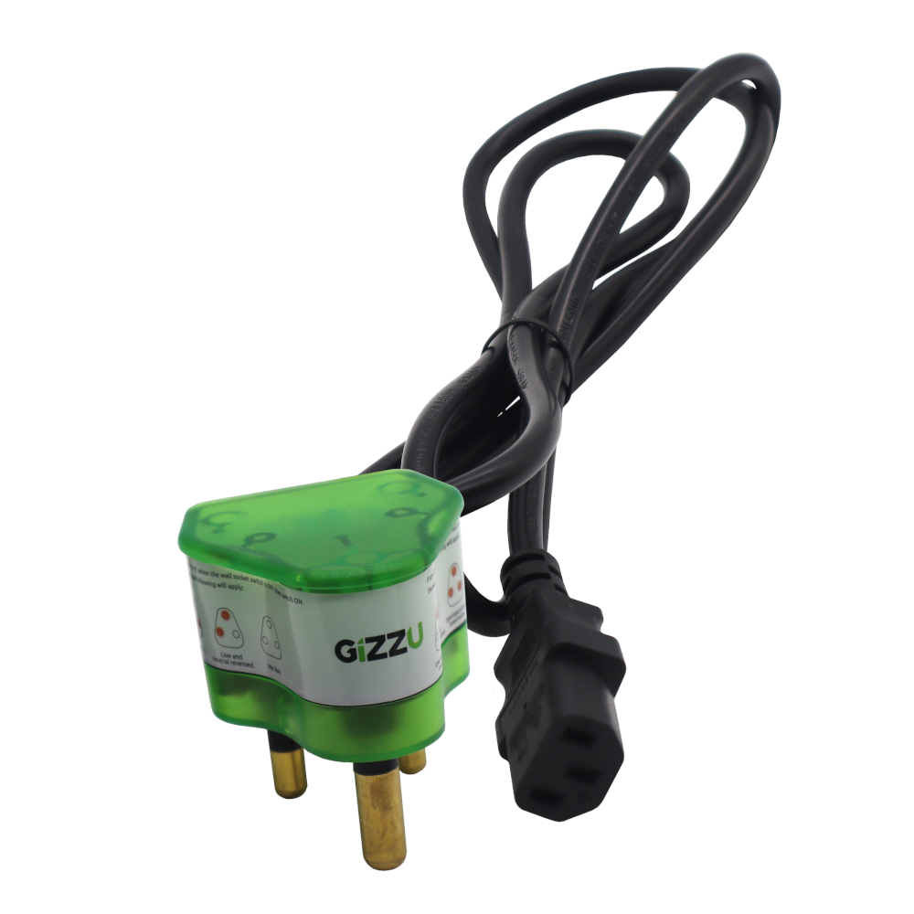 1.5M Gizzu Surge Protector 10A Kettle Plug Cable - Image 5