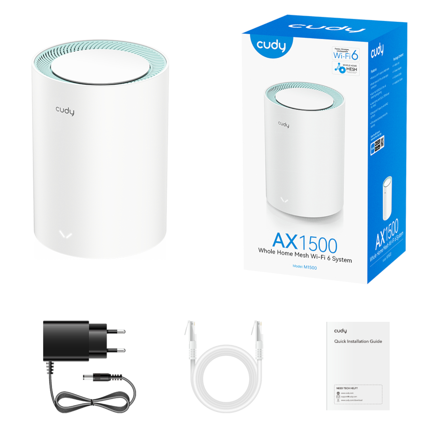 Cudy AX1500 Gigabit Mesh Wi-Fi 6 System - 1 Pack - Image 2