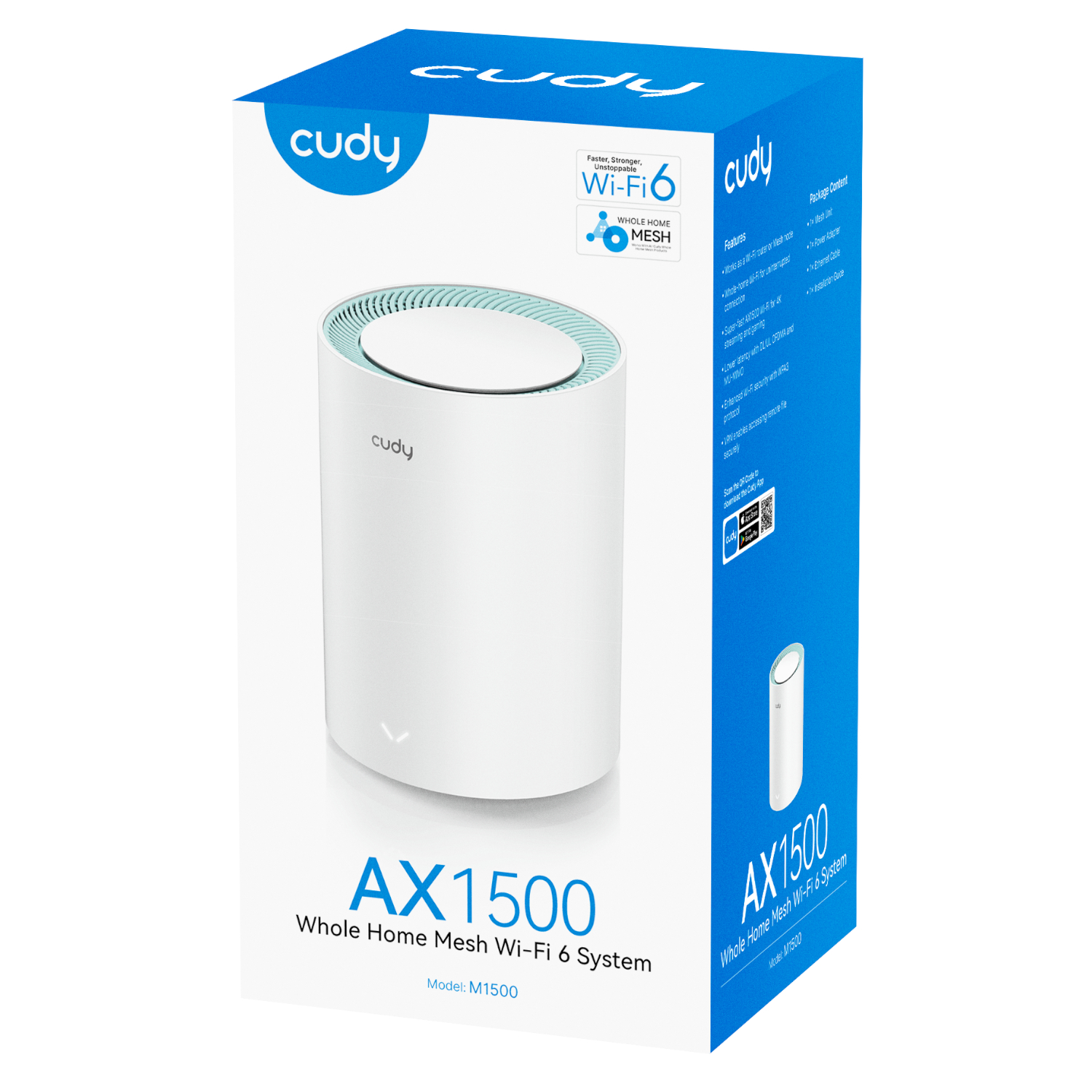 Cudy AX1500 Gigabit Mesh Wi-Fi 6 System - 1 Pack - Image 3