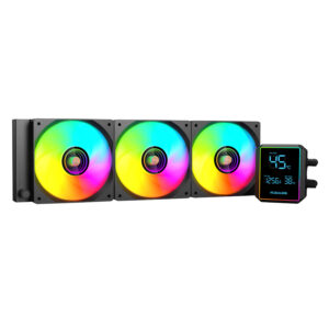 PCBuilder BLIZZARD FREEZE 360mm AIO ARGB Liquid CPU Cooler – Black