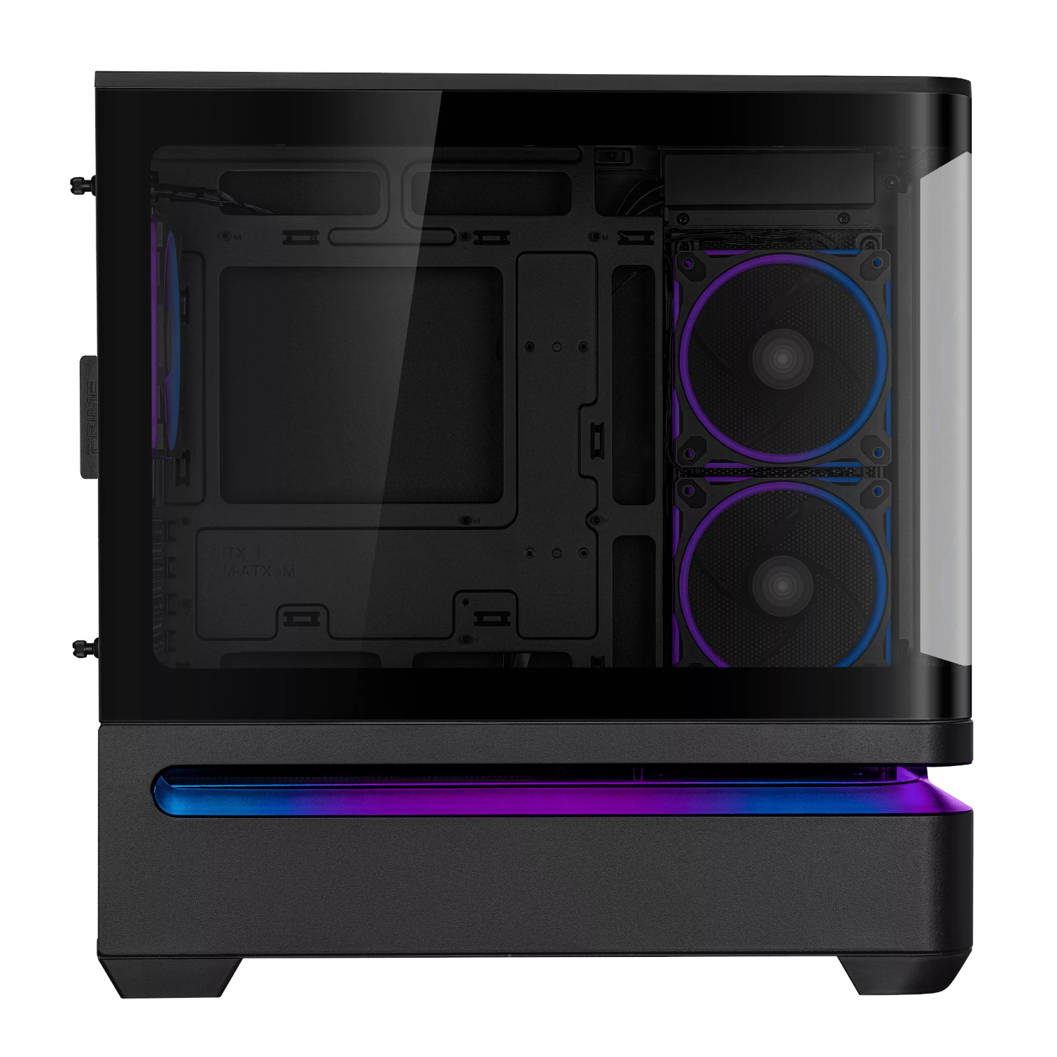 Asus Prime AP202 ARGB Curved Tempered Glass Micro-ATX Chassis - Image 5