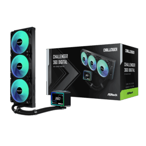 ASRock Challenger 360 Digital AIO Liquid Cooler – Black