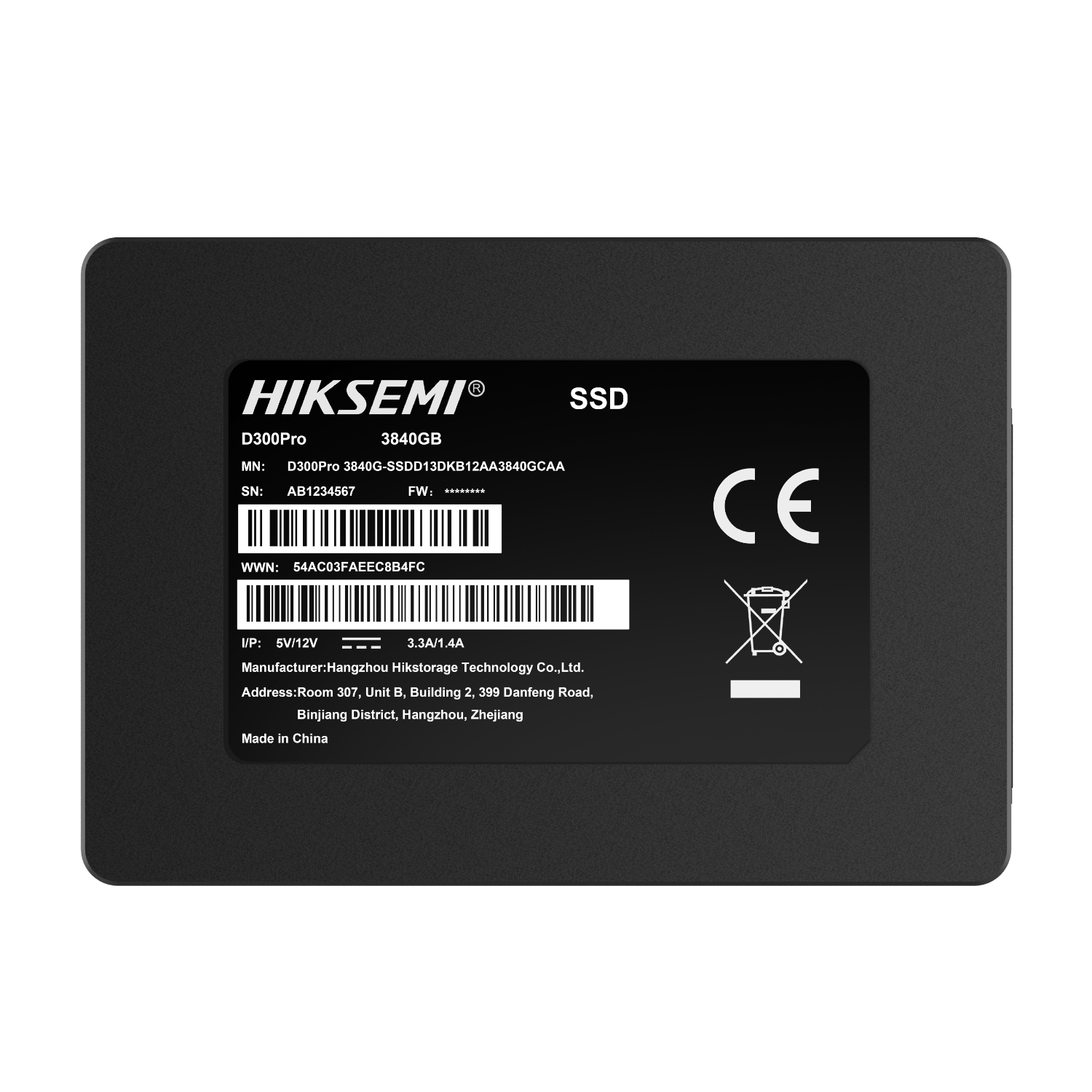 4TB Hiksemi D300 PRO Tantalum Capacitor SATA III Enterprise SSD - Image 2