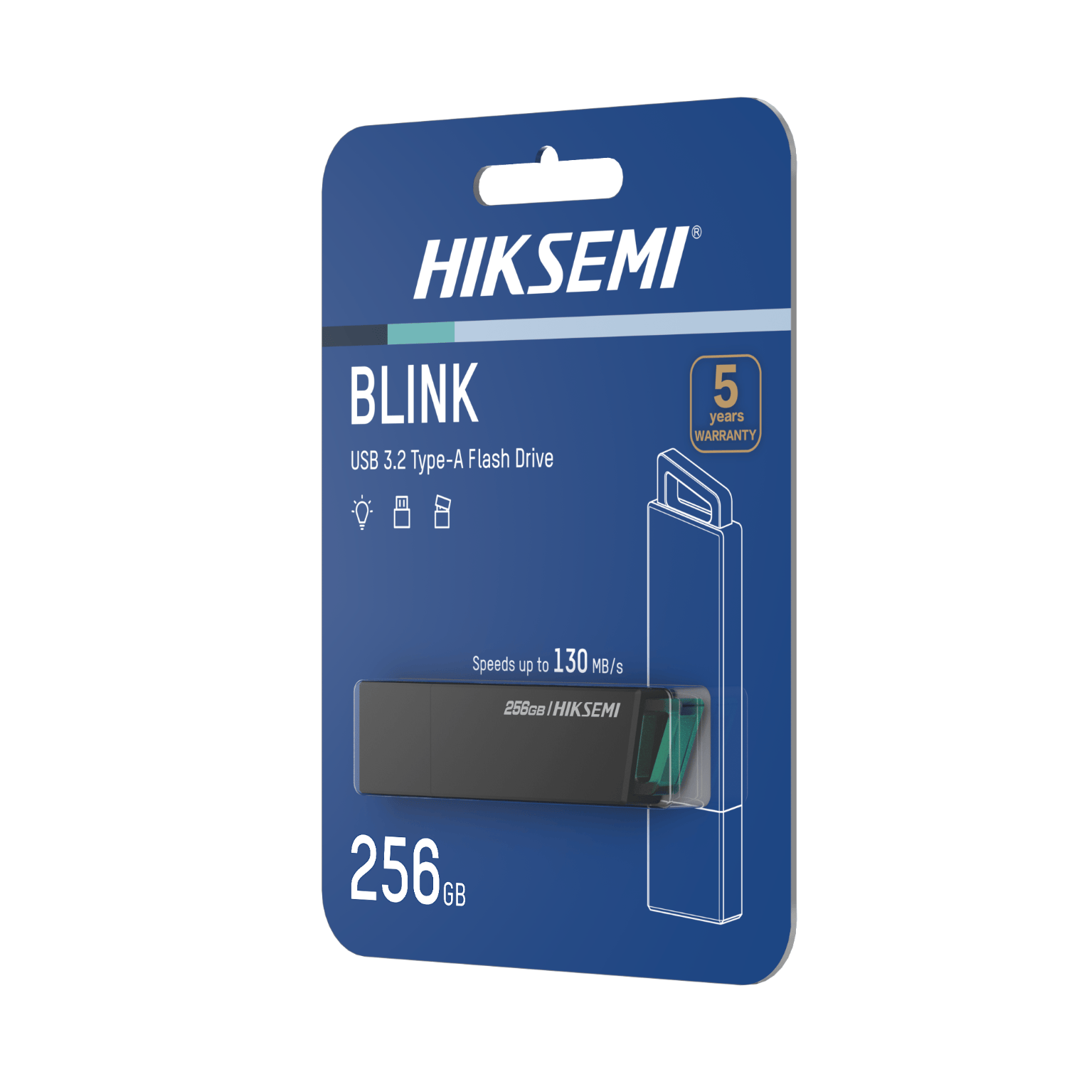 256GB Hiksemi Blink USB3.2 Flash Drive - Black - Image 6